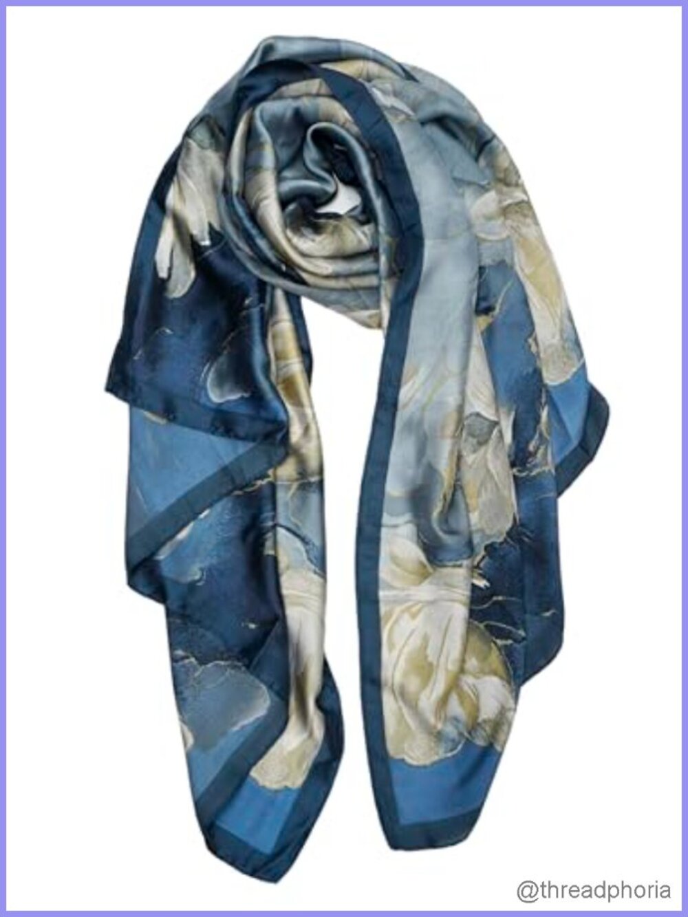 Large Satin Scarf for Women, Silky Shawl Wrap, Sun Protection